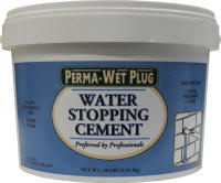 Perma Wet Plug Water Stopping Cement